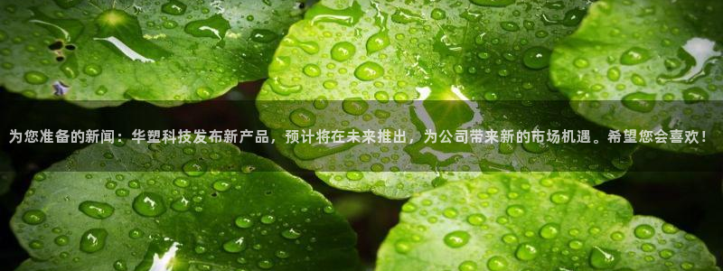 为您准备的新闻：华塑科技发布新产品，预计将在未来推出，为公司带来新的市场机遇。希望您会喜欢！